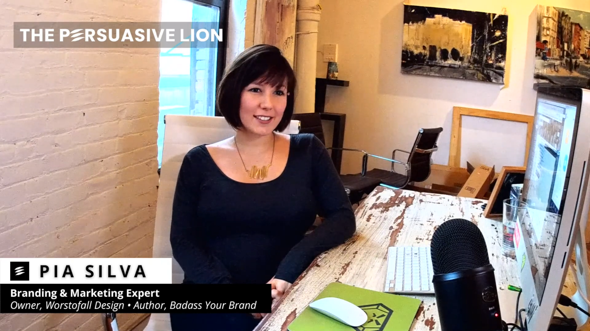 Pia Silva, Owner Worstofall Design, Author • The Persuasive Lion with Brett Lavender